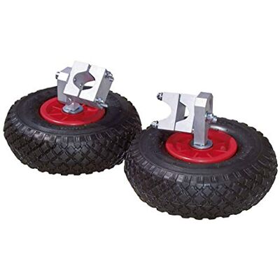 Kerbl 2x Stützräder für Schubkarre, 2er Set, Zusatzräder, Schubkarrenräder, schwarz, PU, Ø25cm, Landwirte, Hobbygärtner, Montage ohne Bohren Kerbl 2x Stützräder für Schubkarre, 2er Set, Zusatzräder, Schubkarrenräder, schwarz, PU, Ø25cm, Landwirte, Hobbygärtner, Montage ohne Bohren