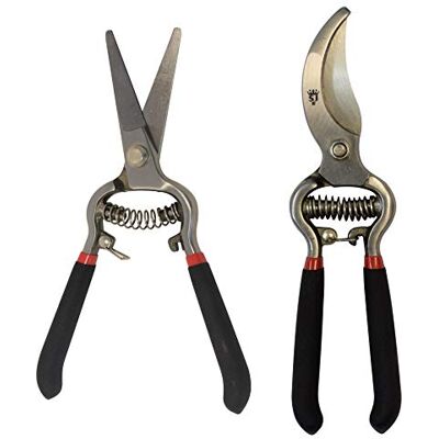 Jackson CUTTINGSET17 Set Bypass-Gartenschere und Blumenschere, Vintage-Stil Jackson CUTTINGSET17 Set Bypass-Gartenschere und Blumenschere, Vintage-Stil