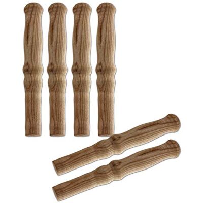 BigDean 6 Schubkarren Universal Holzgriffe Schubkarrengriffe Griffe Holz Schiebkarre Griffe aus Holz, wetterfest, rutschfest, enorm stabile Karrengriffe BigDean 6 Schubkarren Universal Holzgriffe Schubkarrengriffe Griffe Holz Schiebkarre Griffe aus Holz, wetterfest, rutschfest, enorm stabile Karrengriffe