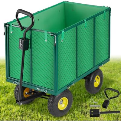 tectake ® Bollerwagen, mit Seitenwänden klappbar, Handwagen, Transportwagen zum Anhängen und Ziehen, hochbelastbar bis 544kg, als Einkaufstrolley, Transportkarre, Rollwagen, Strand Bollerwagen tectake ® Bollerwagen, mit Seitenwänden klappbar, Handwagen, Transportwagen zum Anhängen und Ziehen, hochbelastbar bis 544kg, als Einkaufstrolley, Transportkarre, Rollwagen, Strand Bollerwagen