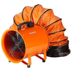 VEVOR Bauventilator 145-W-AC-Motor Baugebläse 2900 U/min Baulüfter Gebläse 1020 CFM (1733 m3/h) Axiallüfter mit 8 m Schlauch Axialgebläse 79 dB Geräuschpegel Industrielüfter VEVOR Bauventilator 145-W-AC-Motor Baugebläse 2900 U/min Baulüfter Gebläse 1020 CFM (1733 m3/h) Axiallüfter mit 8 m Schlauch Axialgebläse 79 dB Geräuschpegel Industrielüfter