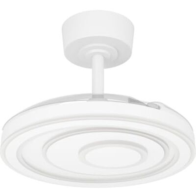 EGLO LED Deckenventilator mit einziehbaren Flügeln Riomaggiore, Ventilator Decke mit Beleuchtung, dimmbar mit Fernbedienung, Timer, DC Motor, warmweiß kaltweiß, Weiß, Ø 77 cm EGLO LED Deckenventilator mit einziehbaren Flügeln Riomaggiore, Ventilator Decke mit Beleuchtung, dimmbar mit Fernbedienung, Timer, DC Motor, warmweiß kaltweiß, Weiß, Ø 77 cm