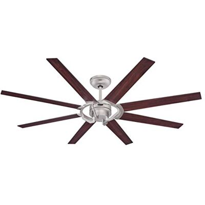 Westinghouse Lighting Stoneford 172 cm Deckenventilator, Nickelglanz, Gleichstrommotor, inklusive Fernbedienung, 7217340 Westinghouse Lighting Stoneford 172 cm Deckenventilator, Nickelglanz, Gleichstrommotor, inklusive Fernbedienung, 7217340