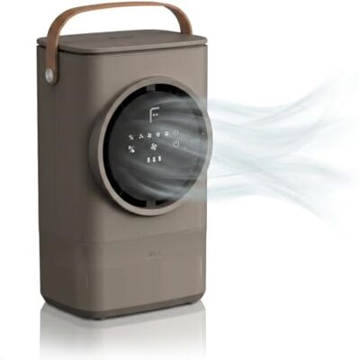 Fakir prestige TC 400 Mobiler Luftkühler kabellos Air Cooler mit Li-Ionen-Akku, Verdunstungskühlung, Auto-Trocknungsfunktion, 4 Stufen, 24 dB(A), Dual-Befüllung, Farbe: Milk Coffee Fakir prestige TC 400 Mobiler Luftkühler kabellos Air Cooler mit Li-Ionen-Akku, Verdunstungskühlung, Auto-Trocknungsfunktion, 4 Stufen, 24 dB(A), Dual-Befüllung, Farbe: Milk Coffee