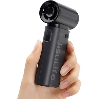 JISULIFE Tragbarer Handventilator – Turbo Luftstrom, Bis 18 Stunden Akku 5‑Stufig, 5000 mAh, Mini-Taschenformat, ideal für Reisen, Konzerte, trendiges Geschenk für Frauen und Männer – Schwarz JISULIFE Tragbarer Handventilator – Turbo Luftstrom, Bis 18 Stunden Akku 5‑Stufig, 5000 mAh, Mini-Taschenformat, ideal für Reisen, Konzerte, trendiges Geschenk für Frauen und Männer – Schwarz
