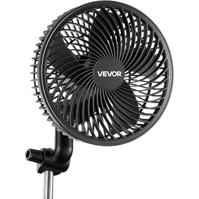 VEVOR Grow Ventilator mit Clip Oszillierend, 10 W-Clip-Ventilator mit USB-C-Anschluss, 9 Geschwindigkeitsstufen & Zirkulationsmodus, Umluftventilator für Umluft & Kühlung in Growbox, Growzelt, Schwarz VEVOR Grow Ventilator mit Clip Oszillierend, 10 W-Clip-Ventilator mit USB-C-Anschluss, 9 Geschwindigkeitsstufen & Zirkulationsmodus, Umluftventilator für Umluft & Kühlung in Growbox, Growzelt, Schwarz