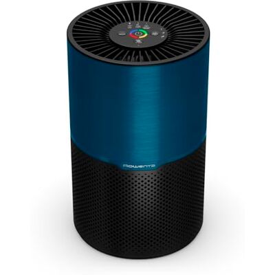 Rowenta Pure Air Compact Luftreiniger, für Zuhause, hocheffiziente Luftreinigung, bis 52 m², 3-in-1 Filterung, HEPA Allergy+, Echtzeit-Luftqualitätsanzeige, Schwarz/Blau, PU2221F0 Rowenta Pure Air Compact Luftreiniger, für Zuhause, hocheffiziente Luftreinigung, bis 52 m², 3-in-1 Filterung, HEPA Allergy+, Echtzeit-Luftqualitätsanzeige, Schwarz/Blau, PU2221F0