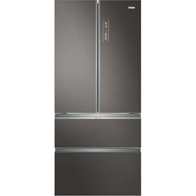 HAIER French Door Kühl-Gefrierkombination I 83 cm Breite, 539 L I French Door Kühlschrank mit Eiswürfelbereiter, Touch & No Frost I Doppeltür Kühlschrank mit Gefrierfach I FD 83 SERIE 7 HB18FGSAAA HAIER French Door Kühl-Gefrierkombination I 83 cm Breite, 539 L I French Door Kühlschrank mit Eiswürfelbereiter, Touch & No Frost I Doppeltür Kühlschrank mit Gefrierfach I FD 83 SERIE 7 HB18FGSAAA
