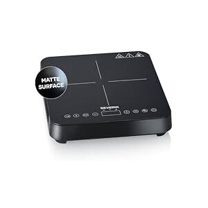 Severin Induktionskochfeld, 1 Platte, 10 Leistungsstufen, Temperaturbereich 60-240°C, Touch-Display, Ø 22cm, matte Kochplatte, mit Glaskeramik-Kochfeld, Topferkennung, schwarz, 2.000 W, KP 1026 Severin Induktionskochfeld, 1 Platte, 10 Leistungsstufen, Temperaturbereich 60-240°C, Touch-Display, Ø 22cm, matte Kochplatte, mit Glaskeramik-Kochfeld, Topferkennung, schwarz, 2.000 W, KP 1026