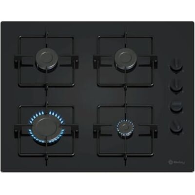 Balay Electrodomésticos Balay 3ETG464SB Gaskochfeld, 60 cm breit, 4 Kochzonen, Flammenkontrolle, automatische Zündung, Gasstop, schwarz Balay Electrodomésticos Balay 3ETG464SB Gaskochfeld, 60 cm breit, 4 Kochzonen, Flammenkontrolle, automatische Zündung, Gasstop, schwarz