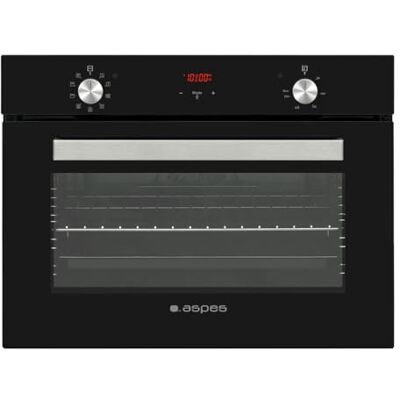 Aspes AHM9500DCN Multifunktionsofen mit Ventilator, Glas, schwarz, Kapazität 50 l, 1200 W, 9 Programme, emaillierter Innenraum, einfache Reinigung, manuelles LED-Display, Energieeffizienzklasse A Aspes AHM9500DCN Multifunktionsofen mit Ventilator, Glas, schwarz, Kapazität 50 l, 1200 W, 9 Programme, emaillierter Innenraum, einfache Reinigung, manuelles LED-Display, Energieeffizienzklasse A