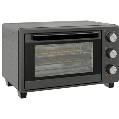HOMCOM Mini Backofen 21L 1400W 100-230℃ 60 Min. Timer mit Fenster Grau Inkl. Krümelblech, Backblech, Grillrost, Minibackofen, Pizza-Ofen HOMCOM Mini Backofen 21L 1400W 100-230℃ 60 Min. Timer mit Fenster Grau Inkl. Krümelblech, Backblech, Grillrost, Minibackofen, Pizza-Ofen