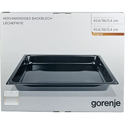 Gorenje 242135 ORIGINAL Backblech Fettpfanne Fettpfannenblech Blech Kombiblech Grillpfanne Fettpfannenblech Backofenblech Bratblech Universalpfanne 456x360x54mm AC016 XXL Backofen Herd Ofen Gorenje 242135 ORIGINAL Backblech Fettpfanne Fettpfannenblech Blech Kombiblech Grillpfanne Fettpfannenblech Backofenblech Bratblech Universalpfanne 456x360x54mm AC016 XXL Backofen Herd Ofen