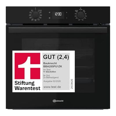 Bauknecht BBA285PU1ZK Einbau-Backofen, 60 cm, 71 l Garraum, Heißluftbackofen mit 12 Funktionen, PowerHeißluft, FlexiClean Pyrolyse & Hydrolyse, Multi-Level-Kochen, Schwarzglas Bauknecht BBA285PU1ZK Einbau-Backofen, 60 cm, 71 l Garraum, Heißluftbackofen mit 12 Funktionen, PowerHeißluft, FlexiClean Pyrolyse & Hydrolyse, Multi-Level-Kochen, Schwarzglas