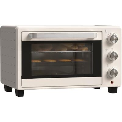 HOMCOM Mini Backofen 21L 1400W 100-230℃ 60 Min. Timer mit Fenster Cremeweiß Inkl. Krümelblech, Backblech, Grillrost, Minibackofen, Pizza-Ofen HOMCOM Mini Backofen 21L 1400W 100-230℃ 60 Min. Timer mit Fenster Cremeweiß Inkl. Krümelblech, Backblech, Grillrost, Minibackofen, Pizza-Ofen