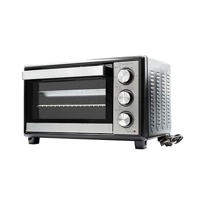 BEHOME Elektrischer Ofen mit Umluft, klein, 20 l, Temperatur bis zu 230 °, Timer 60 min, elektrischer Tischofen mit Grillrost, Backblech und Grillheber inklusive, antihaftbeschichtet, Doppelglas BEHOME Elektrischer Ofen mit Umluft, klein, 20 l, Temperatur bis zu 230 °, Timer 60 min, elektrischer Tischofen mit Grillrost, Backblech und Grillheber inklusive, antihaftbeschichtet, Doppelglas