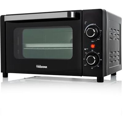 Tristar Mini-Backofen, 800 W, 10 L Volumen, Timerfunktion, Doppelglastür, Temperaturbereich bis 230°C, zum Campen geeignet, zum Grillen, Backen und Toasten, vielseitig und kompakt, schwarz, OV-3615 Tristar Mini-Backofen, 800 W, 10 L Volumen, Timerfunktion, Doppelglastür, Temperaturbereich bis 230°C, zum Campen geeignet, zum Grillen, Backen und Toasten, vielseitig und kompakt, schwarz, OV-3615