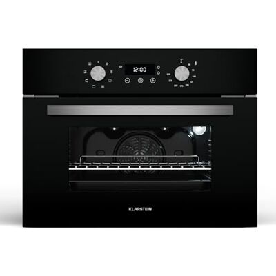 Klarstein SpaceSmart Einbaubackofen 41 L, 8 Funktionen, Dampfreinigung, Doppelt Verglaste Tür, Digitaler Timer, Energieklasse A, Einbau-Backofen Ohne Kochfeld, Kompaktes Design Klarstein SpaceSmart Einbaubackofen 41 L, 8 Funktionen, Dampfreinigung, Doppelt Verglaste Tür, Digitaler Timer, Energieklasse A, Einbau-Backofen Ohne Kochfeld, Kompaktes Design