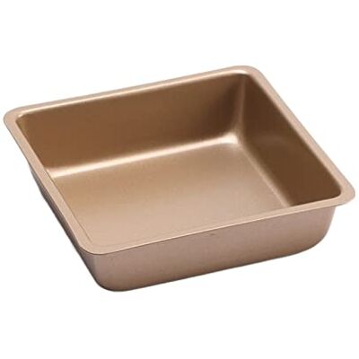 DUO 5pcs Goldener Kohlenstoffstahl Quadrat Mini Kuchenform Backwaren Haus Backofen Spezielle Backschale DUO 5pcs Goldener Kohlenstoffstahl Quadrat Mini Kuchenform Backwaren Haus Backofen Spezielle Backschale