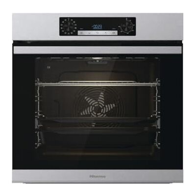 Hisense BSA65226PX Pyrolytischer Multifunktions-Ofen mit Dampf, Luftfritteusefunktion ohne Öl, Fassungsvermögen 77 l, Simultankochen, 5 Stufen, XXL-Lüfter, Pizza Mode 300 °, abnehmbare Türen Hisense BSA65226PX Pyrolytischer Multifunktions-Ofen mit Dampf, Luftfritteusefunktion ohne Öl, Fassungsvermögen 77 l, Simultankochen, 5 Stufen, XXL-Lüfter, Pizza Mode 300 °, abnehmbare Türen