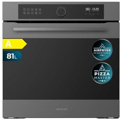 Cecotec Einbaubackofen Multifunktion 60 cm Bolero Hexa AF316000 Matt A 3400W, 81L Kapazität, 11 Funktionen mit Airfryer Master, Pizza Master, Steam Asisst, Steam EasyClean, 3D Cooking, Defrost Cecotec Einbaubackofen Multifunktion 60 cm Bolero Hexa AF316000 Matt A 3400W, 81L Kapazität, 11 Funktionen mit Airfryer Master, Pizza Master, Steam Asisst, Steam EasyClean, 3D Cooking, Defrost