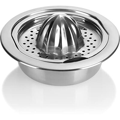 com-four ® Zitruspresse aus Edelstahl, Saftpresse für Zitronen, Orangen com-four ® Zitruspresse aus Edelstahl, Saftpresse für Zitronen, Orangen