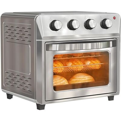HOMCOM Mini Backofen mit Umluft Minibackofen 24 L 1600W 90-230℃ Silber HOMCOM Mini Backofen mit Umluft Minibackofen 24 L 1600W 90-230℃ Silber