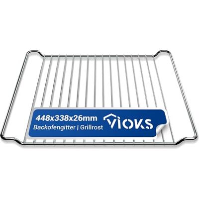 VIOKS Gitterrost Backofen Ersatz für Whirlpоol 481245819334 GRD001 Rost Grillrost Gitter, 448 х 338 х 26 mm, Ersatz für Indesit C00312479, für Ofen VIOKS Gitterrost Backofen Ersatz für Whirlpоol 481245819334 GRD001 Rost Grillrost Gitter, 448 х 338 х 26 mm, Ersatz für Indesit C00312479, für Ofen