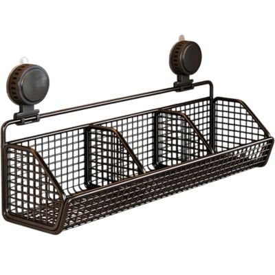 Generic Vintage Eisendraht Saugnapf Wandkorb No Punch Küchenorganizer Hängeregal for Snacks, Gewürze, Knoblauch, Zwiebeln, Tisch- oder Wandmontage. Verwenden Sie hängende Drahtkörbe Generic Vintage Eisendraht Saugnapf Wandkorb No Punch Küchenorganizer Hängeregal for Snacks, Gewürze, Knoblauch, Zwiebeln, Tisch- oder Wandmontage. Verwenden Sie hängende Drahtkörbe