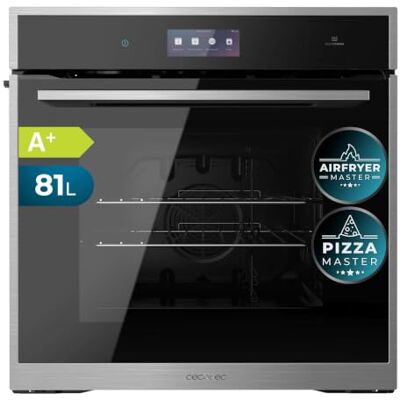 Cecotec Backofen Bolero Hexa S606000 Edge TFT A++, 81 L 6,8-Zoll-TFT-Display, Teleskopschienen, Steam Master, Fleischthermometer, Pizzastein und Airfryer-Korb Cecotec Backofen Bolero Hexa S606000 Edge TFT A++, 81 L 6,8-Zoll-TFT-Display, Teleskopschienen, Steam Master, Fleischthermometer, Pizzastein und Airfryer-Korb