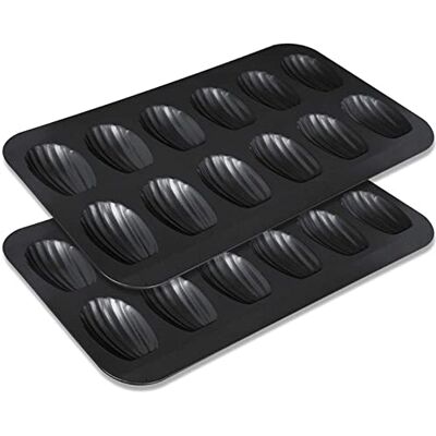 DUO 2 stücke Kuchenformen 12 mit Shell Cake Back Tray Chocolate Backtablett for Ofen Bakin DUO 2 stücke Kuchenformen 12 mit Shell Cake Back Tray Chocolate Backtablett for Ofen Bakin