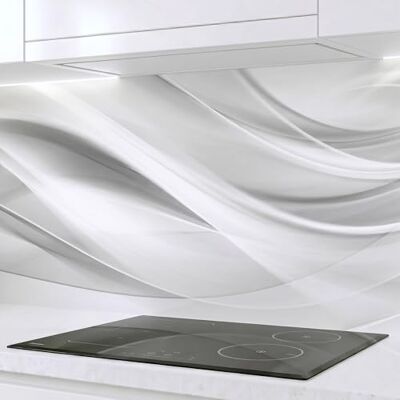 Rodnik Küchenrückwand – monolithische ABS-Platte mit Direktdruck, formstabil und langlebig. Große Motivauswahl (Silver Waves, 60x400 cm) Rodnik Küchenrückwand – monolithische ABS-Platte mit Direktdruck, formstabil und langlebig. Große Motivauswahl (Silver Waves, 60x400 cm)