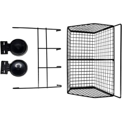 Generic Vintage Eisendraht Saugnapf Wandkorb No Punch Küchenorganizer Hängeregal for Snacks, Gewürze, Knoblauch, Zwiebeln, Tisch- oder Wandmontage. Verwenden Sie hängende Drahtkörbe Generic Vintage Eisendraht Saugnapf Wandkorb No Punch Küchenorganizer Hängeregal for Snacks, Gewürze, Knoblauch, Zwiebeln, Tisch- oder Wandmontage. Verwenden Sie hängende Drahtkörbe
