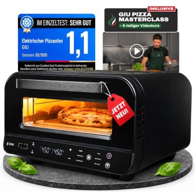 GIU Elektrischer Pizzaofen Starker Elektro-Ofen für neapolitanische Pizza Backofen, Pizzaofen, elektrisch, Electric Oven Über 450 Grad FusionHeat-Tech Genieße Steinofen-Geschmack Zuhause GIU Elektrischer Pizzaofen Starker Elektro-Ofen für neapolitanische Pizza Backofen, Pizzaofen, elektrisch, Electric Oven Über 450 Grad FusionHeat-Tech Genieße Steinofen-Geschmack Zuhause
