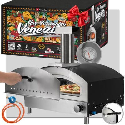 heidenfeld Gas Pizzaofen Venezia Bis zu 500°C Gasofen (Silber) Inkl. Pizzastein Backofen Pizza Ofen Pizza Maker Pizzamaker Brot Backofen Pizza Grill Gartenofen Outdoor heidenfeld Gas Pizzaofen Venezia Bis zu 500°C Gasofen (Silber) Inkl. Pizzastein Backofen Pizza Ofen Pizza Maker Pizzamaker Brot Backofen Pizza Grill Gartenofen Outdoor
