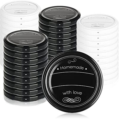 com-four ® 40x Ersatzdeckel für Marmeladengläser "Homemade with love" Schraubdeckel für Sturzgläser und Einmachgläser TO 82 mm com-four ® 40x Ersatzdeckel für Marmeladengläser "Homemade with love" Schraubdeckel für Sturzgläser und Einmachgläser TO 82 mm