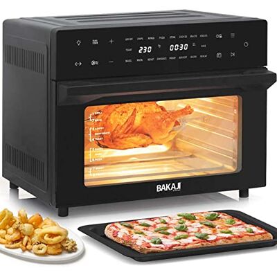 BAKAJI - Forno Friggitrice Ad Aria Calda 30Lt Digitale BAKAJI - Forno Friggitrice Ad Aria Calda 30Lt Digitale