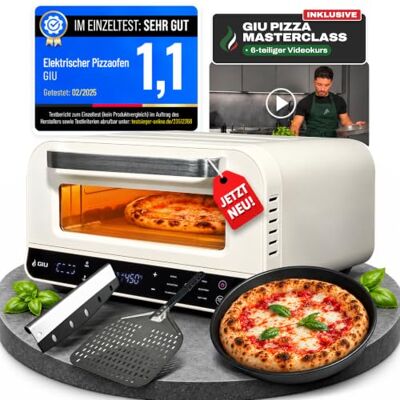 GIU Elektrischer Pizzaofen Starker Elektro-Ofen für neapolitanische Pizza Backofen, Pizzaofen, elektrisch, Electric Oven Über 450 Grad FusionHeat-Tech Genieße Steinofen-Geschmack Zuhause GIU Elektrischer Pizzaofen Starker Elektro-Ofen für neapolitanische Pizza Backofen, Pizzaofen, elektrisch, Electric Oven Über 450 Grad FusionHeat-Tech Genieße Steinofen-Geschmack Zuhause