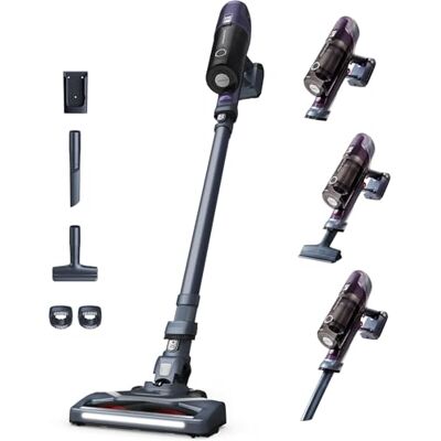 Rowenta X-Pert 6.60 Essential Akkustaubsauger, 100 W Leistung, 45 Min Laufzeit, kabellos & beutellos, LED-Bürstenkopf, herausnehmbarer Akku, inkl. Fugendüse und Wandhalterung, violett/schwarz, RH6838 Rowenta X-Pert 6.60 Essential Akkustaubsauger, 100 W Leistung, 45 Min Laufzeit, kabellos & beutellos, LED-Bürstenkopf, herausnehmbarer Akku, inkl. Fugendüse und Wandhalterung, violett/schwarz, RH6838