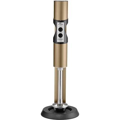 Ritter stilo 7 kabelloser Stabmixer, Pürierstab mit Akku aus Vollmetall, Made in Germany, Dunkles Braun Ritter stilo 7 kabelloser Stabmixer, Pürierstab mit Akku aus Vollmetall, Made in Germany, Dunkles Braun