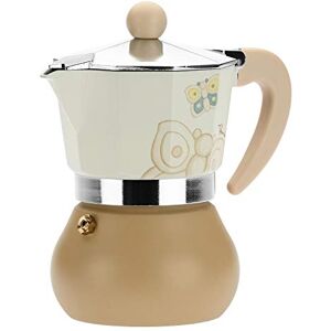 THUN Moderne Kaffeemaschine mit Schmetterlingen verziert Küchenzubehör Linie Elegance Aluminium 8 x 8 x 13 cm THUN Moderne Kaffeemaschine mit Schmetterlingen verziert Küchenzubehör Linie Elegance Aluminium 8 x 8 x 13 cm