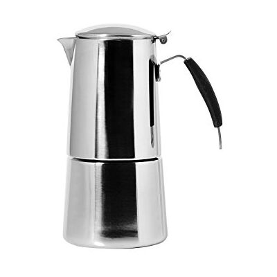 Ilsa Omnia Kaffeemaschine Espresso, Induktionsboden, Edelstahl, Silber, für 4 Tassen Ilsa Omnia Kaffeemaschine Espresso, Induktionsboden, Edelstahl, Silber, für 4 Tassen