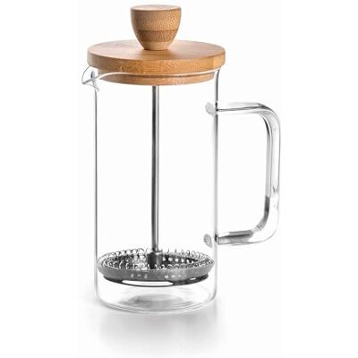 LACOR Französische Kaffeemaschine, Kaffeepresse, Kaffeemaschine mit Kolben, französische Kanne für Filterkaffee, 3 Tassen, 0,35 l, Stahl und Holz LACOR Französische Kaffeemaschine, Kaffeepresse, Kaffeemaschine mit Kolben, französische Kanne für Filterkaffee, 3 Tassen, 0,35 l, Stahl und Holz