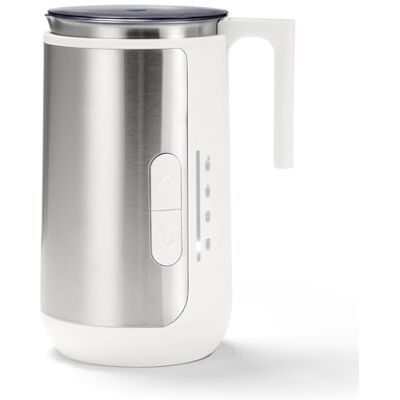 Tchibo Induktions-Milchaufschäumer, Programmauswahl für warmen & kalten Milchschaum, Milchalternativen geeignet, Kakaofunktion, Rührbehälter spülmaschinengeeignet, Edelstahlgehäuse rostfrei, Weiß Tchibo Induktions-Milchaufschäumer, Programmauswahl für warmen & kalten Milchschaum, Milchalternativen geeignet, Kakaofunktion, Rührbehälter spülmaschinengeeignet, Edelstahlgehäuse rostfrei, Weiß