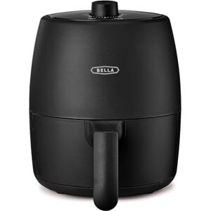 BELLA 2 L Manueller Heißluftfritteusen-Ofen und 5-in-1-Multikocher mit Abnehmbarer Antihaftbeschichteter und Spülmaschinenfester Crisp-Schale und Korb, 1200-Watt-Heizsystem, Mattschwarz BELLA 2 L Manueller Heißluftfritteusen-Ofen und 5-in-1-Multikocher mit Abnehmbarer Antihaftbeschichteter und Spülmaschinenfester Crisp-Schale und Korb, 1200-Watt-Heizsystem, Mattschwarz