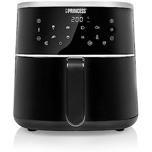 Princess Heißluftfritteuse 4 L Digital, Airfryer mit variabler Füllmenge, 6 Programme, LED Touch Display, Bis zu 60% Energieersparnis, Ölfrei Frittieren, 1800 W, 182238 Princess Heißluftfritteuse 4 L Digital, Airfryer mit variabler Füllmenge, 6 Programme, LED Touch Display, Bis zu 60% Energieersparnis, Ölfrei Frittieren, 1800 W, 182238