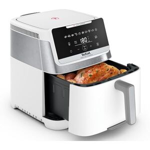 Tefal Easy Fry Silence Heißluftfritteuse, 7 L Fassungsvermögen, Silent-Technologie, 10 voreingestellte Programme, bis zu 8 Portionen, abnehmbares Frontelement, Weiß, EY8421E0 Tefal Easy Fry Silence Heißluftfritteuse, 7 L Fassungsvermögen, Silent-Technologie, 10 voreingestellte Programme, bis zu 8 Portionen, abnehmbares Frontelement, Weiß, EY8421E0