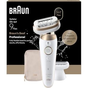 Braun Silk·épil 9 Flex, Epilierer Damen mit 360° Flexiblem Kopf für eine Einfache Haarentfernung, Nass & Trocken, Langanhaltend Glatte Haut — Inkl. Rasier und Trimmeraufsatz — 9-041 3D, Gold Braun Silk·épil 9 Flex, Epilierer Damen mit 360° Flexiblem Kopf für eine Einfache Haarentfernung, Nass & Trocken, Langanhaltend Glatte Haut — Inkl. Rasier und Trimmeraufsatz — 9-041 3D, Gold