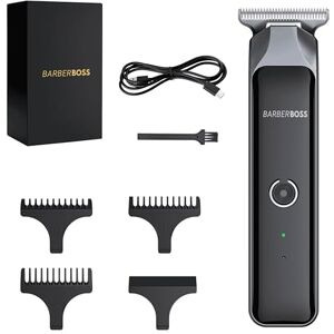 BARBERBOSS Wiederaufladbarer Bartschneider für Männer – Kabelloser Bartschneider, Präzisions-Haarschneidewerkzeug, Herren-Schneideset mit 3 Führungskämmen – Komplettes Pflegeset BARBERBOSS Wiederaufladbarer Bartschneider für Männer – Kabelloser Bartschneider, Präzisions-Haarschneidewerkzeug, Herren-Schneideset mit 3 Führungskämmen – Komplettes Pflegeset