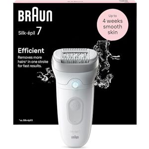 Braun Silk-épil 7 Epilierer Damen, Haarentferner für Langanhaltende Haarentfernung, Seidig-glatte Haut, Epilierer mit Breitem Aufsatz, Wet&Dry, Ladyshaver, Made in Germany, 7-011, Weiß/Silber Braun Silk-épil 7 Epilierer Damen, Haarentferner für Langanhaltende Haarentfernung, Seidig-glatte Haut, Epilierer mit Breitem Aufsatz, Wet&Dry, Ladyshaver, Made in Germany, 7-011, Weiß/Silber